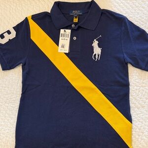 Ralph Lauren Kids Polo in Blue and Yellow